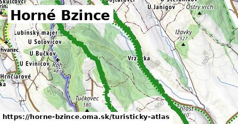 ikona Horné Bzince: 7,8 km trás turisticky-atlas v horne-bzince