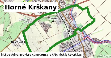 ikona Horné Krškany: 0 m trás turisticky-atlas v horne-krskany