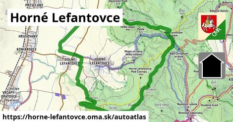 ikona Mapa autoatlas v horne-lefantovce