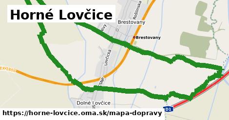 ikona Horné Lovčice: 18 km trás mapa-dopravy v horne-lovcice