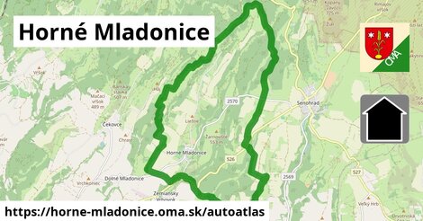 ikona Mapa autoatlas v horne-mladonice