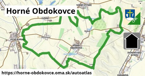 ikona Mapa autoatlas v horne-obdokovce