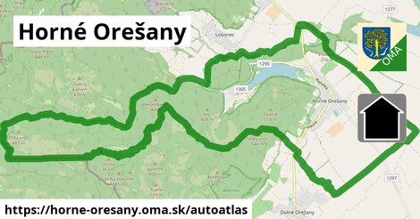 ikona Mapa autoatlas v horne-oresany