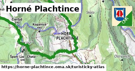 ikona Horné Plachtince: 9,1 km trás turisticky-atlas v horne-plachtince