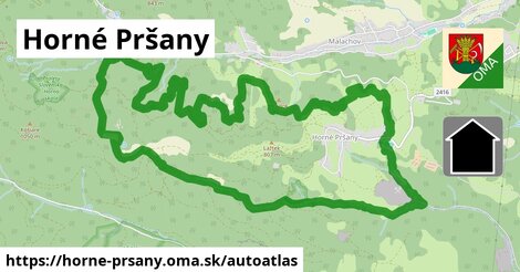 ikona Mapa autoatlas v horne-prsany