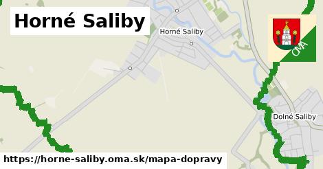 ikona Horné Saliby: 0 m trás mapa-dopravy v horne-saliby