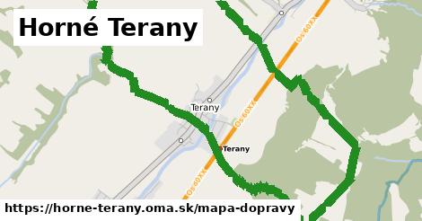 ikona Horné Terany: 2,8 km trás mapa-dopravy v horne-terany