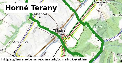 ikona Horné Terany: 2,1 km trás turisticky-atlas v horne-terany