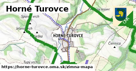 ikona Horné Turovce: 0 m trás zimna-mapa v horne-turovce