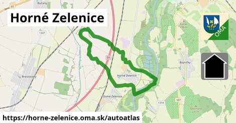 ikona Mapa autoatlas v horne-zelenice