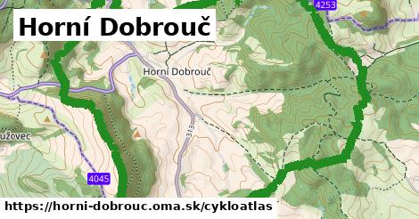 ikona Horní Dobrouč: 5,5 km trás cykloatlas v horni-dobrouc