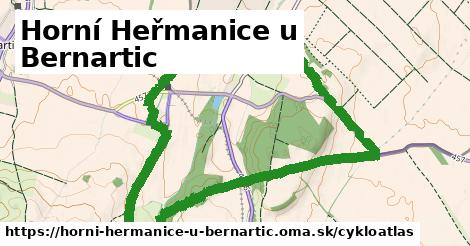 ikona Horní Heřmanice u Bernartic: 5,9 km trás cykloatlas v horni-hermanice-u-bernartic