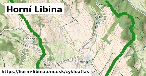 ikona Horní Libina: 1,12 km trás cykloatlas v horni-libina