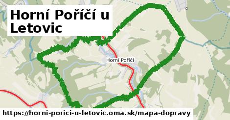 ikona Horní Poříčí u Letovic: 1,69 km trás mapa-dopravy v horni-porici-u-letovic