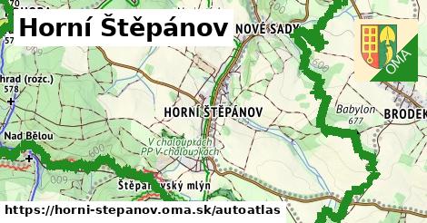 ikona Mapa autoatlas v horni-stepanov