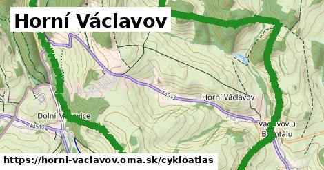 ikona Horní Václavov: 5,7 km trás cykloatlas v horni-vaclavov