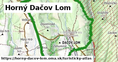 ikona Horný Dačov Lom: 4,6 km trás turisticky-atlas v horny-dacov-lom