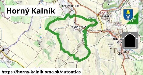 ikona Mapa autoatlas v horny-kalnik