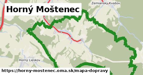 ikona Horný Moštenec: 6,0 km trás mapa-dopravy v horny-mostenec