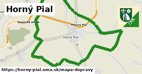 ikona Horný Pial: 9,4 km trás mapa-dopravy v horny-pial