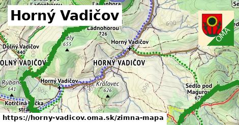 ikona Horný Vadičov: 0 m trás zimna-mapa v horny-vadicov