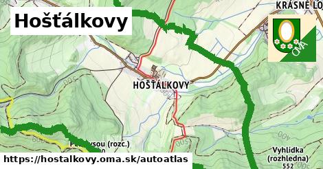 ikona Mapa autoatlas v hostalkovy