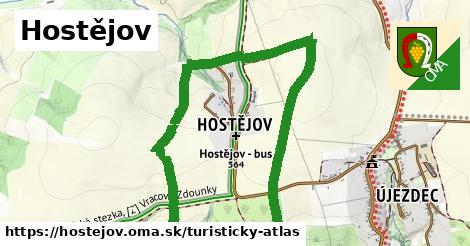 ikona Turistická mapa turisticky-atlas v hostejov