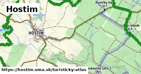 ikona Turistická mapa turisticky-atlas v hostim