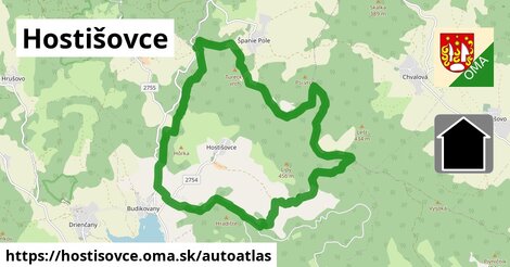 ikona Mapa autoatlas v hostisovce