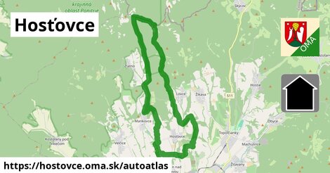 ikona Mapa autoatlas v hostovce