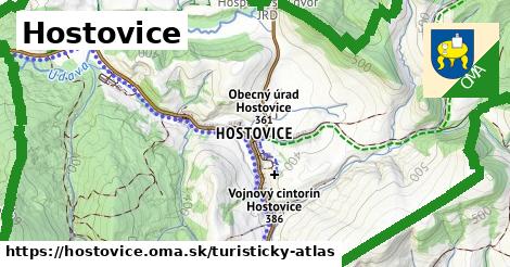ikona Turistická mapa turisticky-atlas v hostovice