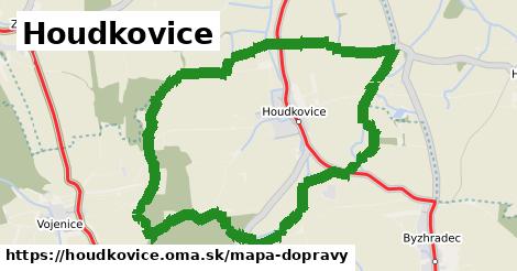 ikona Houdkovice: 1,75 km trás mapa-dopravy v houdkovice