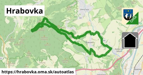 ikona Mapa autoatlas v hrabovka