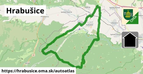 ikona Mapa autoatlas v hrabusice