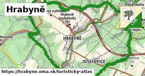 ikona Turistická mapa turisticky-atlas v hrabyne