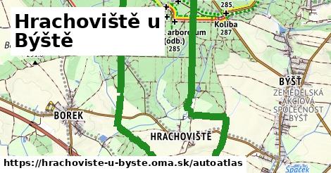 ikona Mapa autoatlas v hrachoviste-u-byste