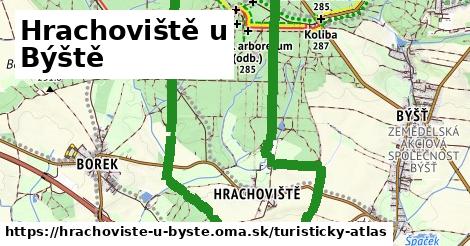 ikona Turistická mapa turisticky-atlas v hrachoviste-u-byste