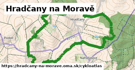 ikona Cyklo cykloatlas v hradcany-na-morave