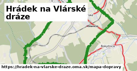 ikona Hrádek na Vlárské dráze: 3,4 km trás mapa-dopravy v hradek-na-vlarske-draze