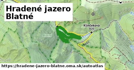 ulice v Hradené jazero Blatné