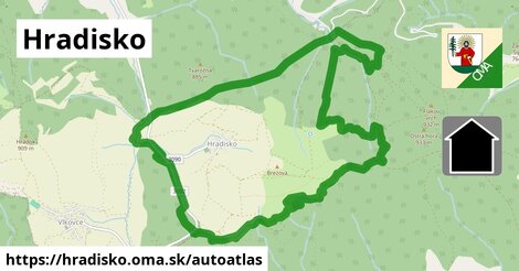 ikona Mapa autoatlas v hradisko