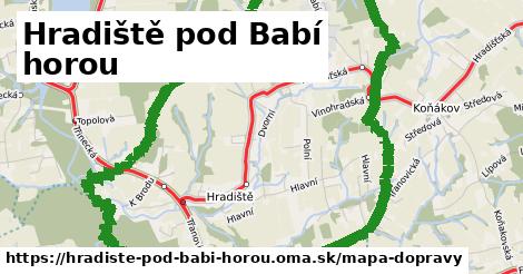 ikona Mapa dopravy mapa-dopravy v hradiste-pod-babi-horou