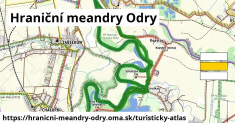 ikona Hraniční meandry Odry: 5,8 km trás turisticky-atlas v hranicni-meandry-odry