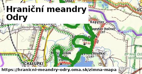 ikona Hraniční meandry Odry: 0 m trás zimna-mapa v hranicni-meandry-odry