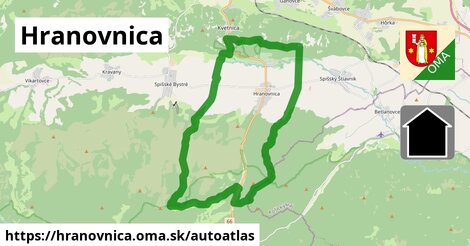 ikona Mapa autoatlas v hranovnica