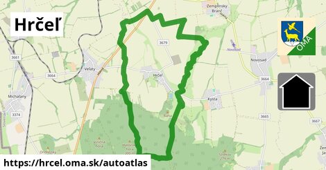 ikona Mapa autoatlas v hrcel