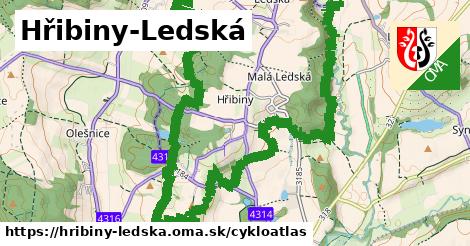 ikona Cyklo cykloatlas v hribiny-ledska