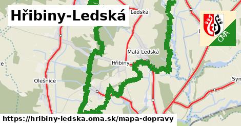 ikona Mapa dopravy mapa-dopravy v hribiny-ledska