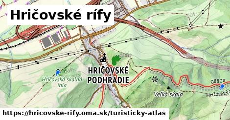 ikona Turistická mapa turisticky-atlas v hricovske-rify