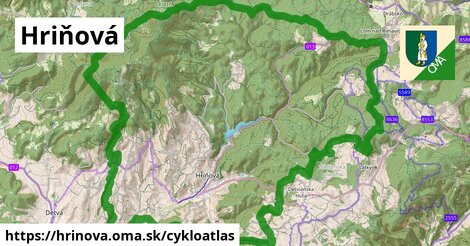 ikona Hriňová: 55 km trás cykloatlas v hrinova